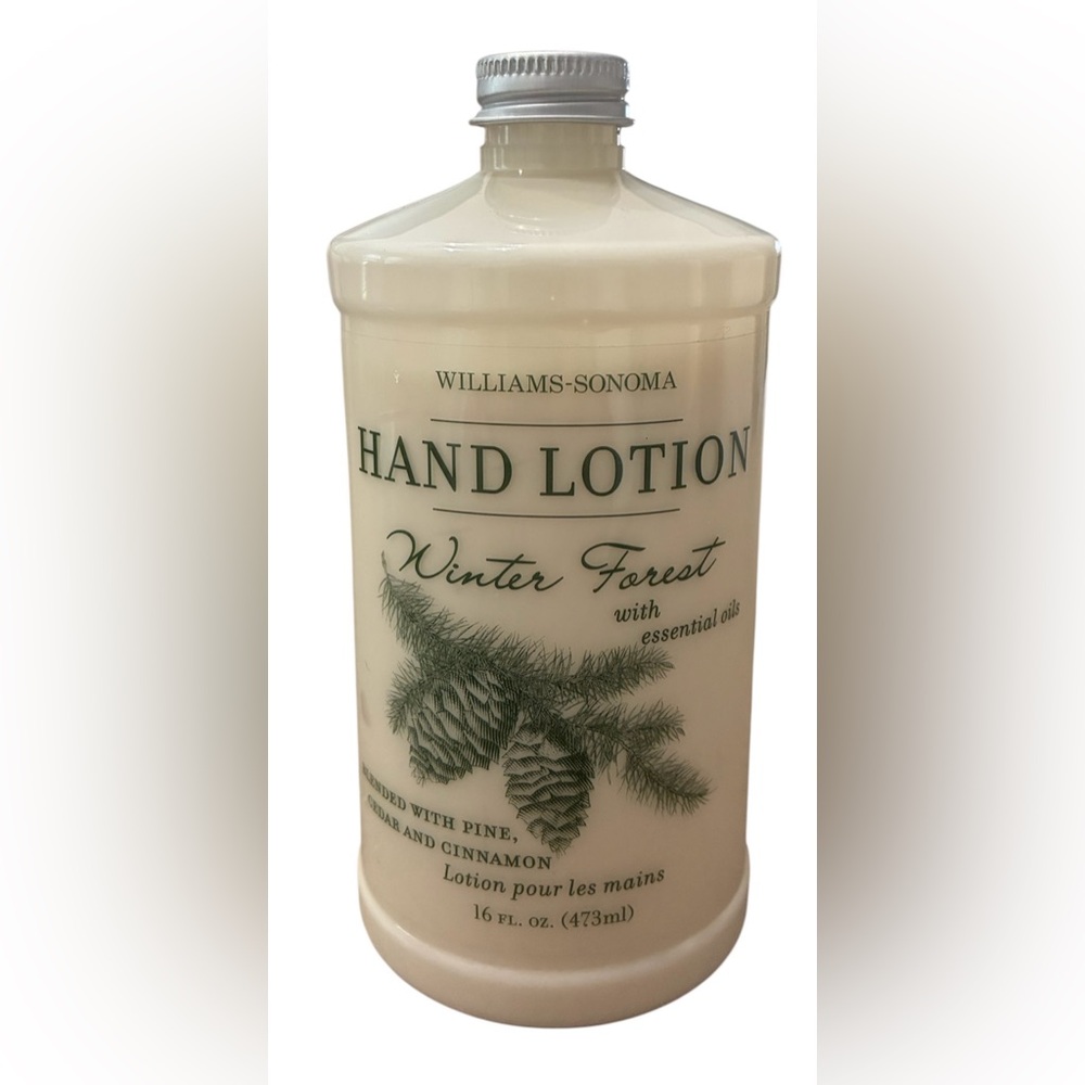 Williams Sonoma WINTER FOREST Hand Lotion LARGE 16 oz REFILL Plastic Bottle